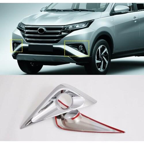 For Toyota Rush 2018 2019 2020 F800 F850 ABS Front Fog light Cover Trims Lamp Panel Frame Car styling Decontion Accessories