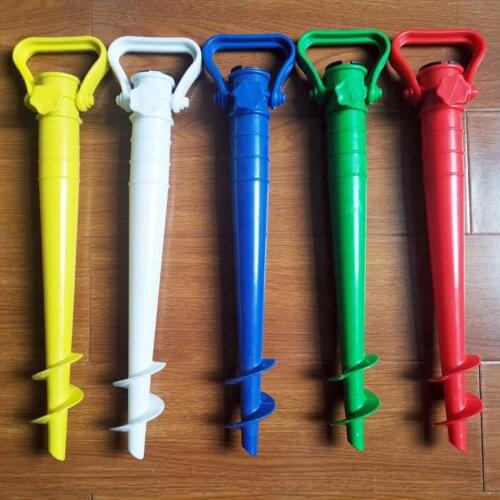 Beach Umbrella Sand Anchor Duty Plastic Sunshade Sun Umbrella Holder Spike Stand