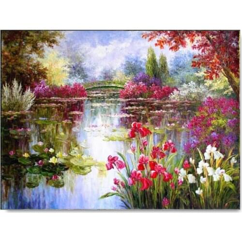 Full Square Diamond Painting Landscape 5D DIY Round Diamond Mosaic Flowers Picture Of Rhinestone Embroidery Decor Home