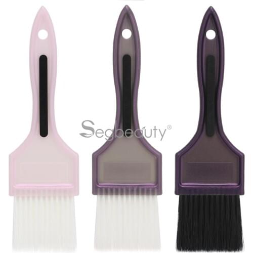 Segbeauty 3pcs Hair Coloring Brush Salon Dyeing Color Set Variety Tint Brushes Combs with Soft Bristle Styling Kits