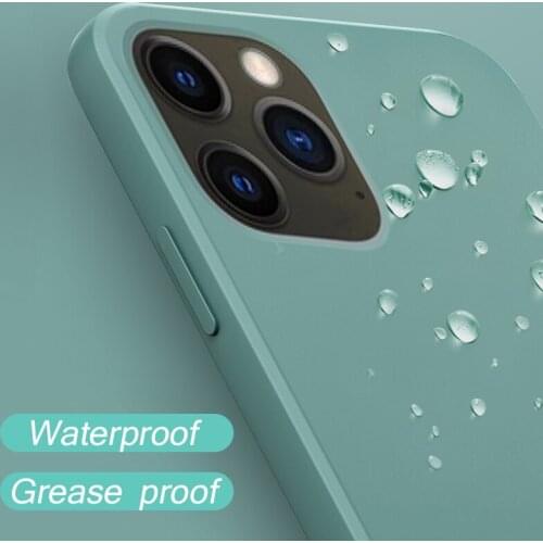 Simplicity liquid Silicone Case For Iphone 12 mini 11 Pro X XS MAX XR SE 7 8 6S 6 Plus csae For iphone 12 Anti-fall Bumper Cover