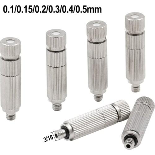 High pressure humidifier mist nozzle 20-70 bar fog nozzle 0.1/0.2/0.3/0.4/0.5mm misting system fogging machine part 10pcs/pack