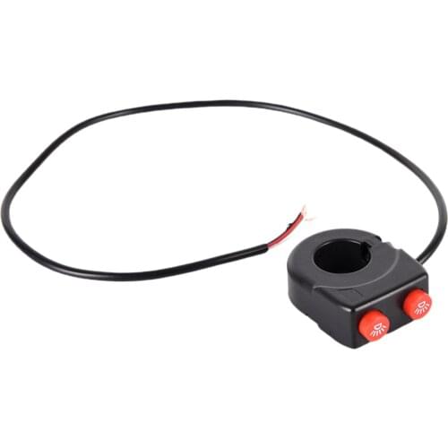 Waterproof 7/8" Motorcycle Handlebar Headlight Electric Switch Motor Fog Lamp