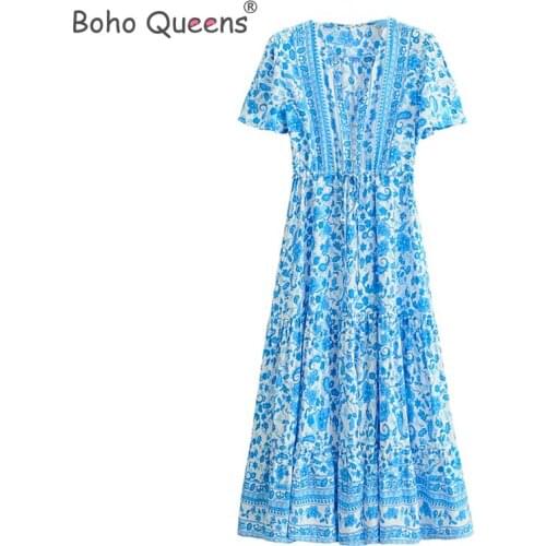 Vintage Floral Print Sashes Pleated happie dresses Ladies long sleeve Midi dress vestidos