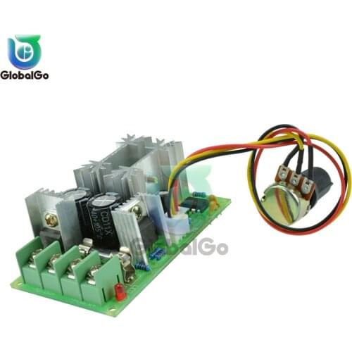 10pcs/Lot DC9-60V 12V 24V Motor Speed Control Regulator PWM Motor Speed Controller Switch 20A Current Regulator High Power Driv