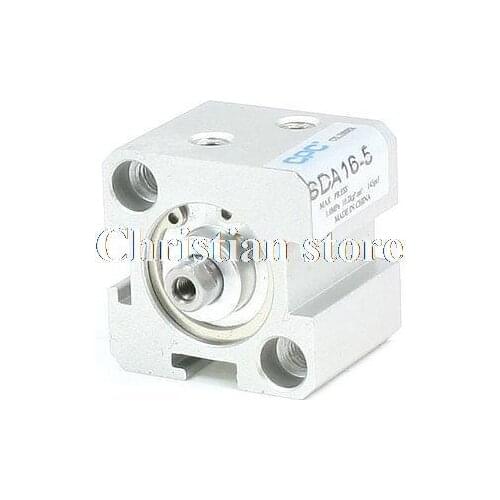 16mm Bore 5mm Stroke Single Rod Aluminum Alloy Air Cylinder SDA16-5
