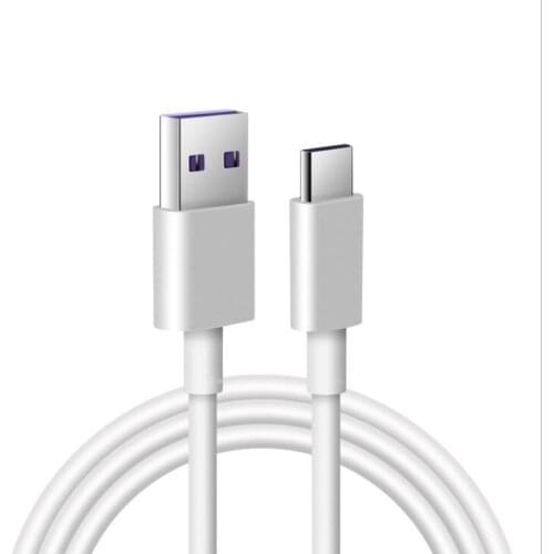 5A USB Type C Cable For Samsung S20 S9 S8 Xiaomi Huawei P30 Pro Fast Charge Mobile Phone Charging Wire White Cable