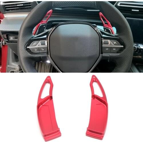 Car Styling 2PCS Steering Wheel DSG Paddle Shifters Extensions For Peugeot 3008 5008 GT 2017 2018 2019 / For Peugeot 508 2019