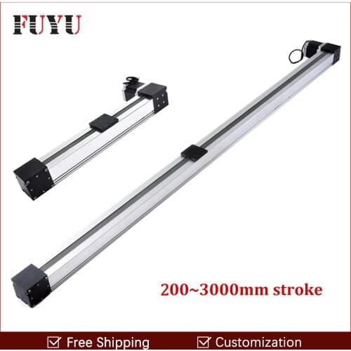 Free shipping 700mm stroke belt drive linear guide slide table Nema34 motor for cnc fast movement system