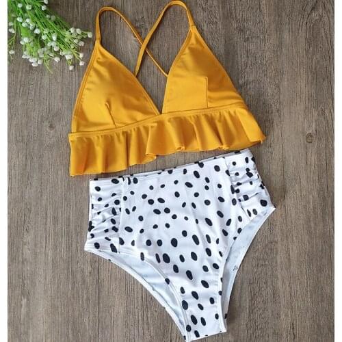 High Waisted Bikini 2021 Push Up Bikini Set Hot Pink Women Swimsuit Female Swimwear Bathing Suit Beachwear Swimming Suit Biquini