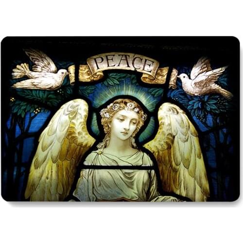 Angel peace Pattern Laptop Case For MacBook Retina Air 11 12 13.3 New Pro 15.4 16 inch Cover shell