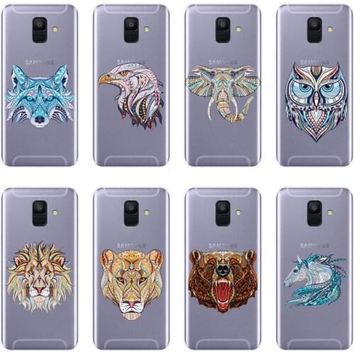 Wolf Bear Lion Phone Case For Samsung Galaxy A3 A5 A7 2016 2017 Silicone Soft Back Cover For Samsung A5 A7 2018 A6 A8 Plus Case
