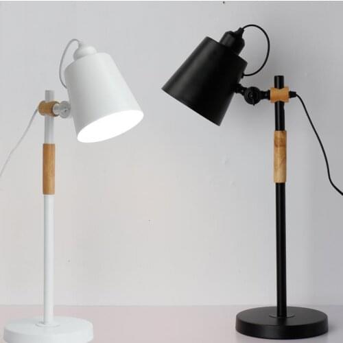 Black Adjustable Iron Table Lamp For Living Room Reading tafellamp bed lamp