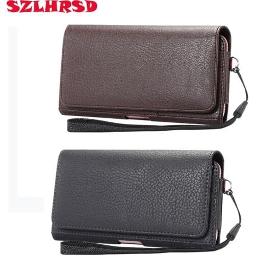 For Huawei Mate 30E Pro Mate 40 Pro Mate 40RS Men Belt Clip Leather Pouch Waist Bag for iPhone 12 Pro Cover Case