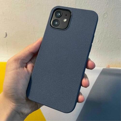 For iphone frosted case for 11/12promax mobile phone case mini ultra-thin iPhone x soft xr silicone xsmax frosted