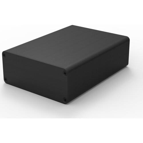 Electric project box wall mounting aluminum enclosure separate type DIY housing black brush 88*38*120mm