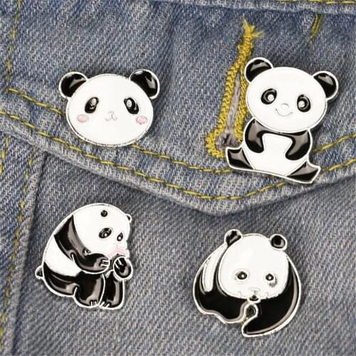 Lovely Animal Enamel Pin Boring Bear Rain Boots Pig Cute Panda Badges Brooches Shirt Bag Lapel Pins Cartoon Jewelry Gift