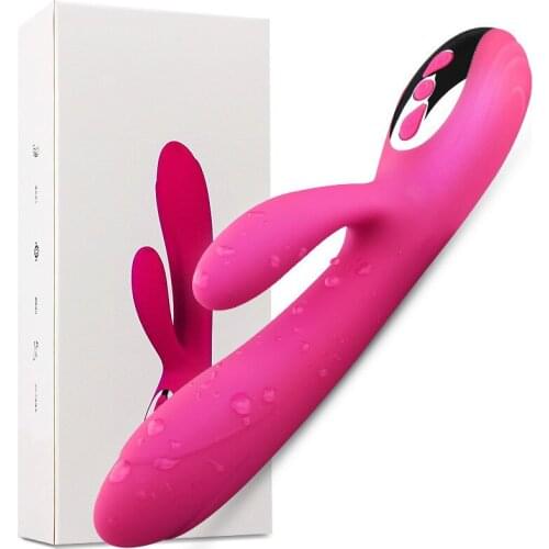 Rabbit dildo vibrator orgasm adult toy USB charging strong masturbation female sex products waterproof adult sex products