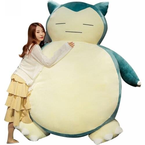 Fancytrader 78'' JUMBO Giant Stuffed Snorlax Toy Huge Plush Anime Soft Animal Doll Pillow Sofa Bed Best Gift Home Deco FT50788