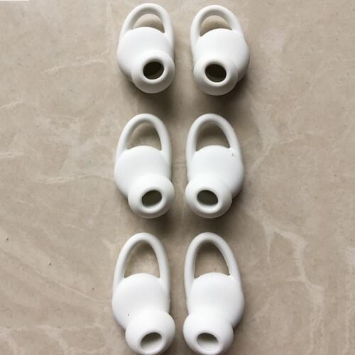 White 3pair S/M/L Earbud Gel Earbud Tips For Meizu EP51 In-Ear Sport Bluetooth Headphones Replacement Eartips Earbuds Earhook