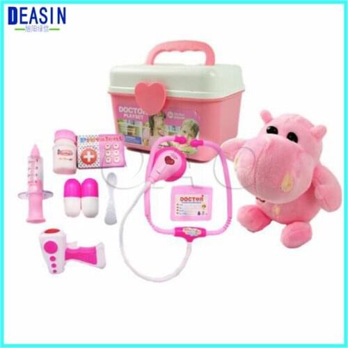 Childrens early education toys 3 set Childrens Simulated Medical Box Doctors Toy Suit Stethoscope gift with box