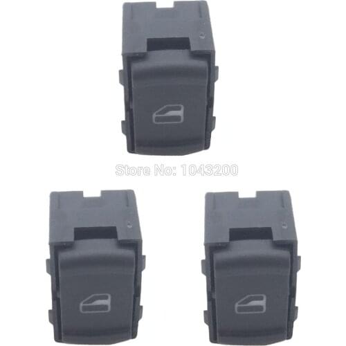 3 PCS Passenger Side Window Switch Button For SKODA OCTAVIA 1U2 1U5 1Z3 1Z5 PASSAT 3B2 3B5 OE # 3B0959855 3B0 959 855 01C