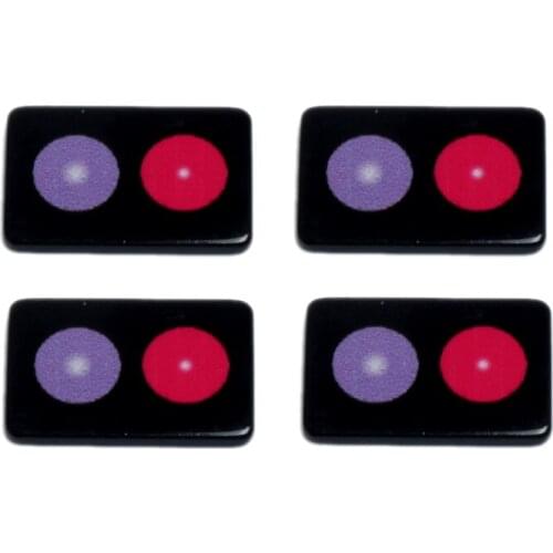 30Pcs Square Eye Shadow Acrylic Decoration Crafts Beads Flatback Cabochon Scrapbook DIY For Clothes Embellishments Accessories