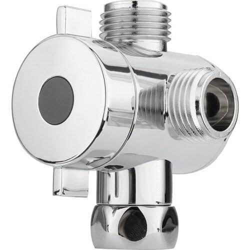Multifunction 3 Way Shower Head Diverter Valve G1/2 Three Function Switch Adapter Connector T-adapter For Toilet Bidet Shower