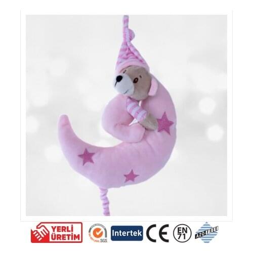 Musical Sleeping Teddy Pink blue Plush Stuffed Toys and the Brand Educational For Boys Girls Birthday Christmas New Year Gift