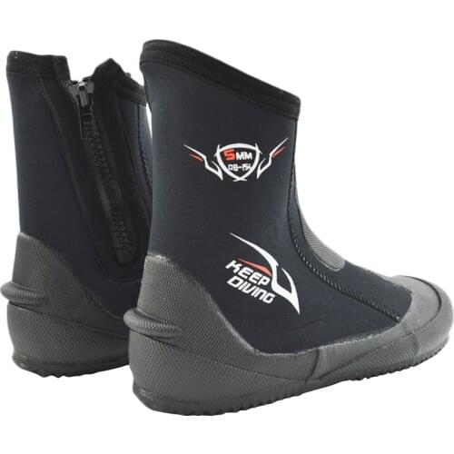 Diving 5MM Neoprene Scuba Diving Boots Water Shoes Vulcanization Winter Cold Proof High Upper Warm Fins Spearfishing Shoes