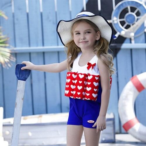 New Style Fashion Childrens Swimwear Boys Summer One-piece Buoyancy Swimsuit Girls Multicolors Cute Bikini Bodysuit Wholesale