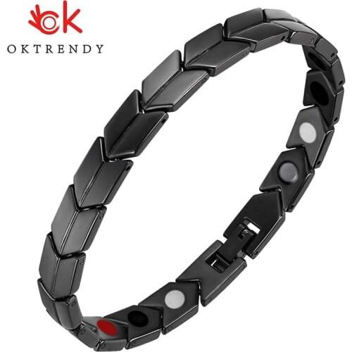 OKTRENDY OK Black Bracelets