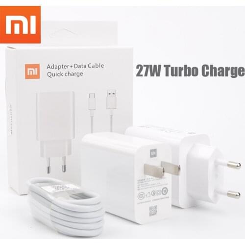 XIAOMI 27W Charger Original QC4.0 Fast Charge Adapter Type C Cable For Mi 9 8 SE 9T pro Redmi Note 7 K20 Pro
