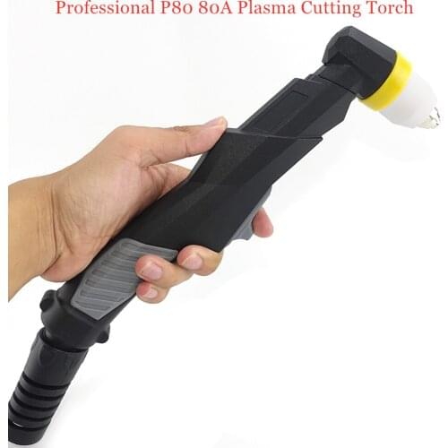 Premium P80 80A Plasma Cutting Torch Metal Cutter Gun Pilot Arc HF for Industrial Level Air Cooled Plasma Cutting Machine