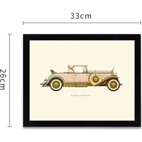 Nordic Vintage Car Poster mural London Home Decoration Accessories wall Art Canvas Painting Wall Pictures Roon Decor with frame