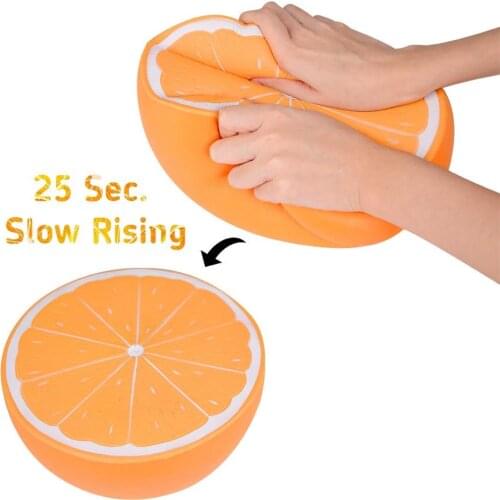 Squishy 10inch Jumbo Cute Half Fruit Slow Rising Soft Squeeze Scented Decor Toy Squeeze Educational Toy For Baby Practical Jokes