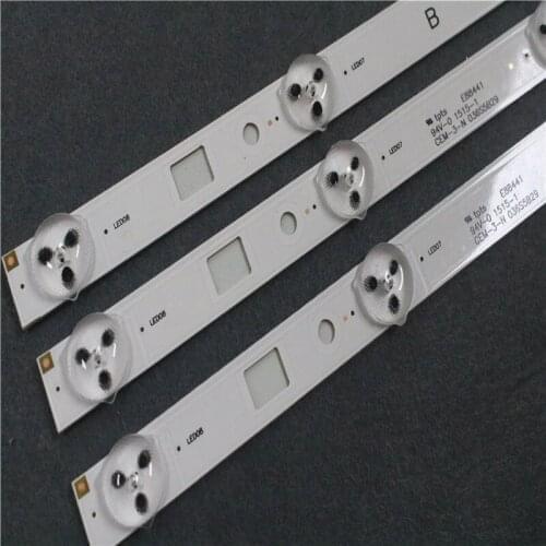 3pcs x LED Backlight Strip for So ny 32"TV for SAM SUNG_2014_SONY_DIRECT_FIJL_32V_A3228_8LEDs_REV1.2_140404 8-LEDs 612mm