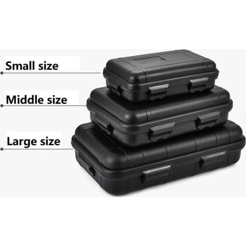 3 Size Tactical Practical EDC Outdoor Anti-pressure Shockproof Waterproof Airtight Survival Storage Box Case Container Carry Box