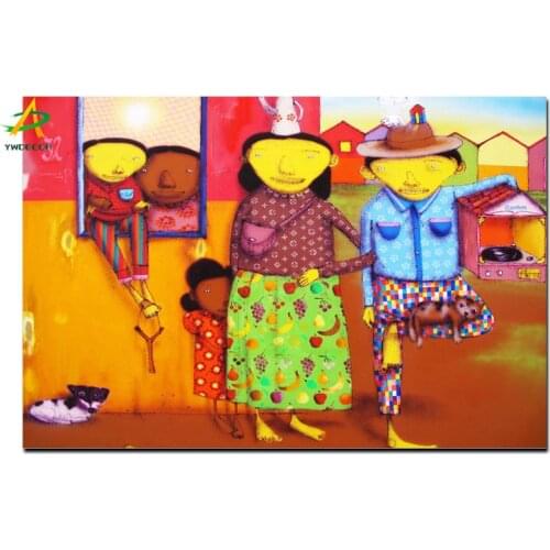 YWDECOR HD Print Brazilian Graffiti Artists Street Art Oil Painting on Canvas Art Wall Painting Picture Poster for Living Room