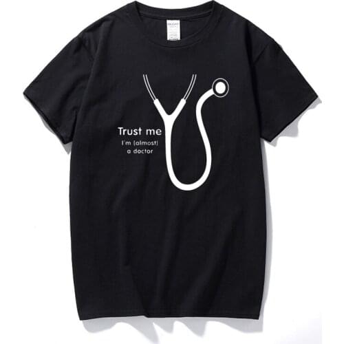Almost A Doctor Custom Funny T Shirt Tshirt Men Cotton Short Sleeve T-shirt Top Tees