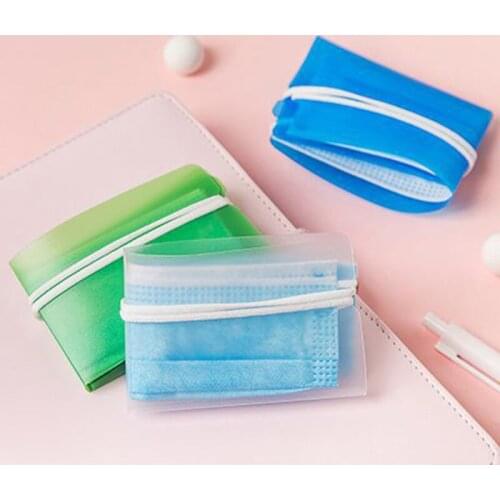10pcs Mask Storage Clip Foldable Storage Manager Portable Mask Holder Mask Folder MASK Storage Organizer Home Mask Storage Box