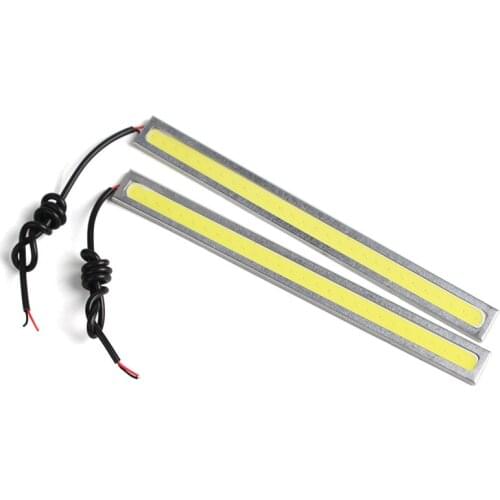 2Pcs 17cm Light Bright 12V Waterproof COB Low Consumption High Power Car LED Fog Driving Brake Ultra Thin White Lamp#272042