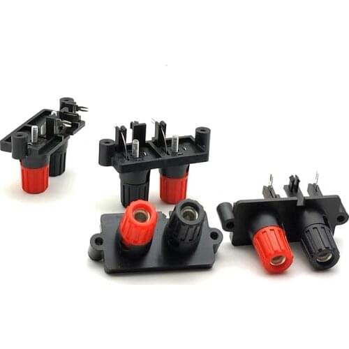 2Pcs/lot WP External Banana jack WP2-10A 2 bit Speaker Amplifier Wire Clip Audio 2Pin Socket Straight feet Terminal Clip