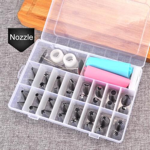38Pcs Icing Cream Baking Pastry Tool Reusable Bakeware Confectionery Pastry Bags Nozzles Confectionery Cake DIY Decorating Tools