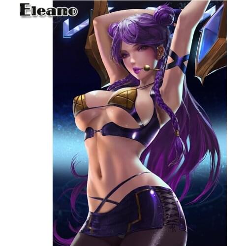 Custom Print 3D Anime Poster KDA Sexy Akali Ari Woman Canvas Wall Art Painting Aesthetic Living Room Decoration Modern Painting