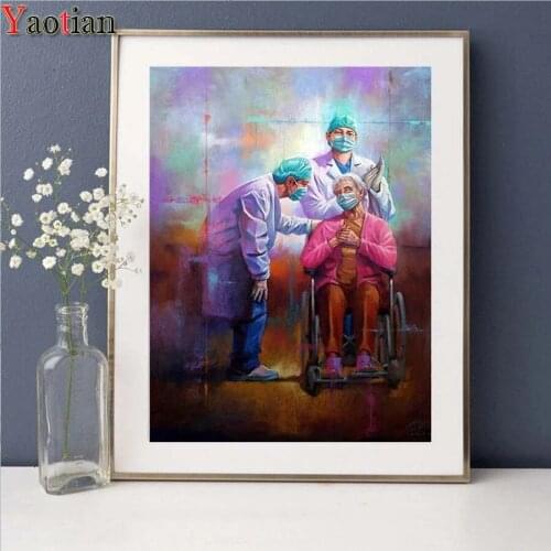 Angel Nurse Doctors Diamond painting Cross stitch 5D Diamond embroidery full square drill Diamond Mosaic pasted Diamonds Picture
