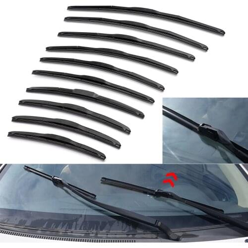 Car Wiper Blade Automobile Front Windshield Wiper Blades Replacement Kit Three Sections Removable 14"16"17"18"19"20"21"22"24"26"