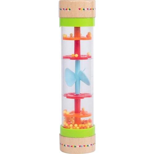 Rainmaker Rain Stick Musical Intrument for Babbies Toddlers Turn Over And Watch