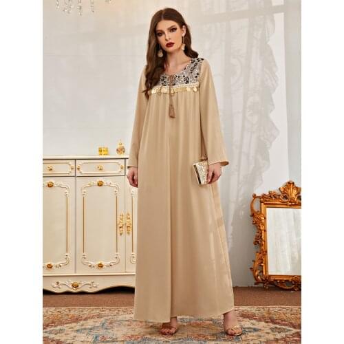 Caftan Marocain Dubai Turkey Muslim Embroidery Maxi Dress for Women Islam Dresses Abaya Robe Arabic Oman Clothes Djellaba Femme