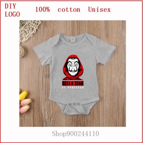 Bella ciao 55 Bodysuits baby Nursing Toddler Funny new born baby clothes Summer Short Sleeve Jumpsuit Casual One-Pieces Rompers